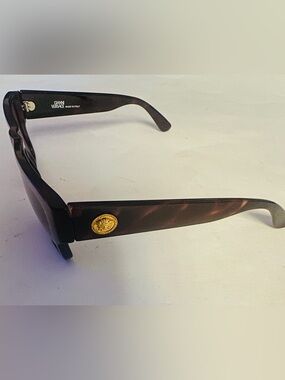 Gianni Versace Sunglasses Vintage MOD 372 COL 900 TO Medusa Temples Brown Lens